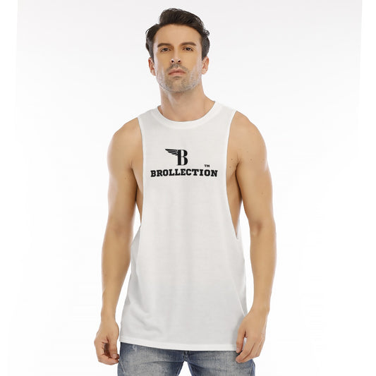 Zees Long Tank Top White